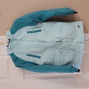 Lands End Girls winter coat. Size M. Turquoise/light blue color.